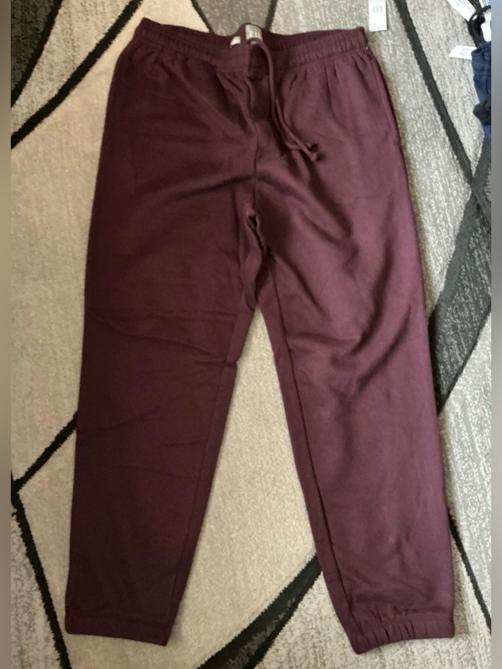 Size Large  - Gap Burgundy Red Soft Cotton Blend Drawstring Pocket Sweatpants